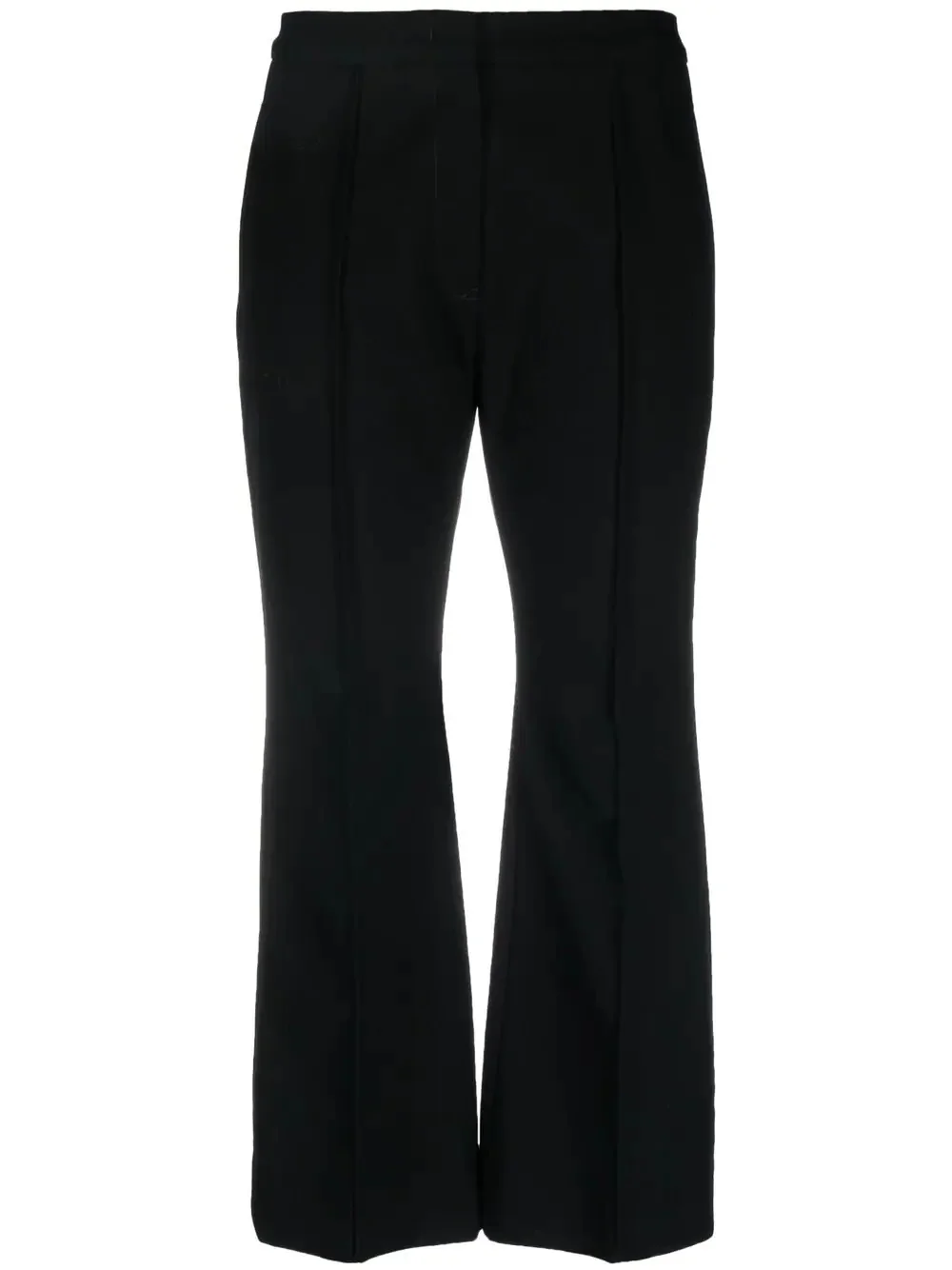 high-waisted cropped trousers - 1