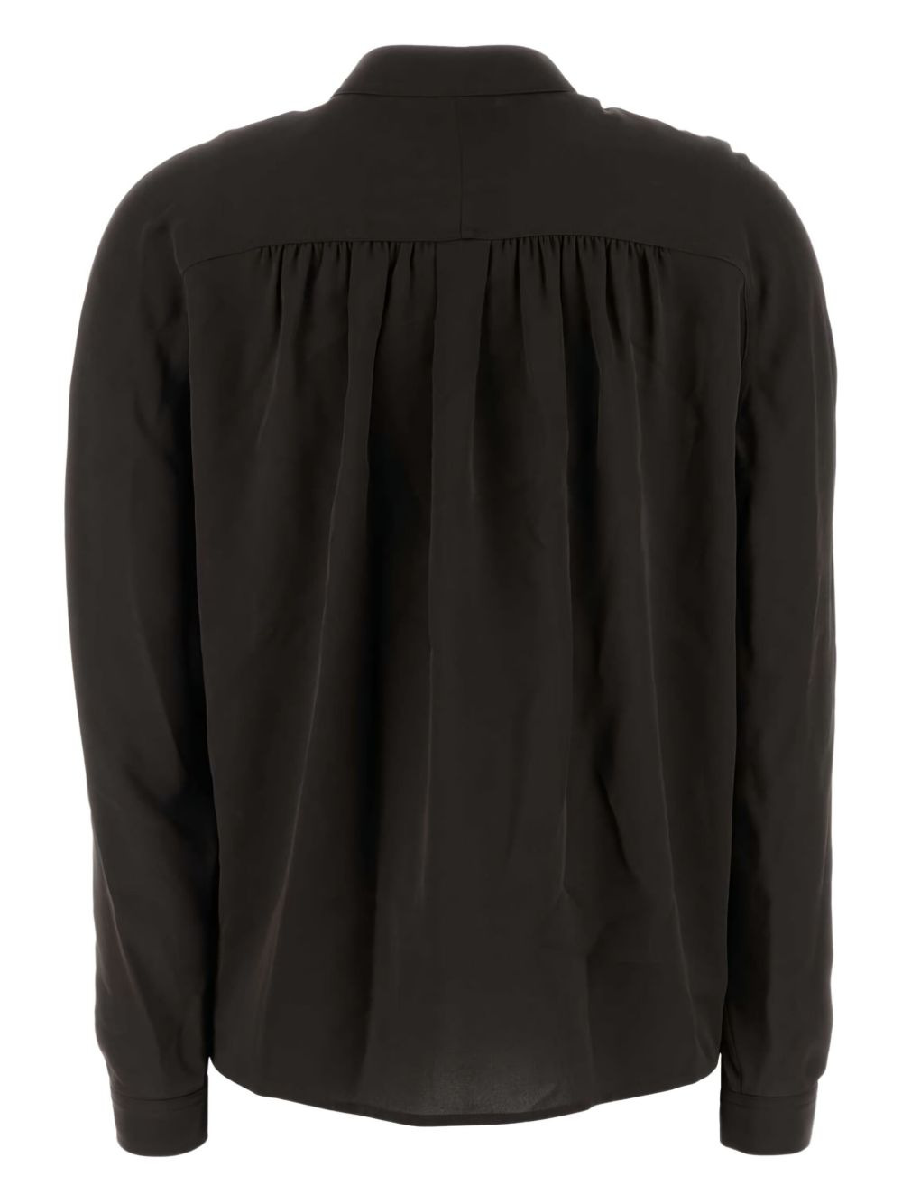 double-breasted silk shirt - 2