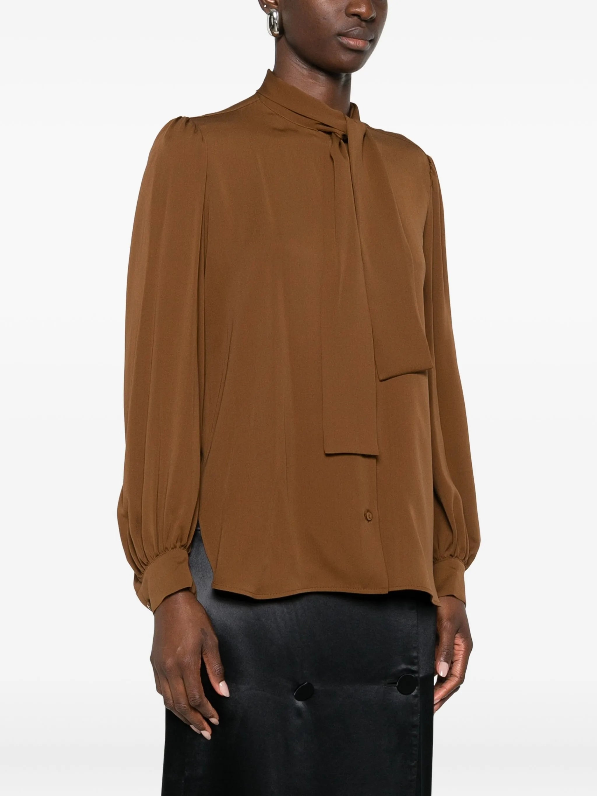 Max Mara Bow-detailing Buttoned Blouse - 4