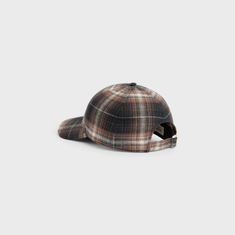 Initial cap in checked cotton 4