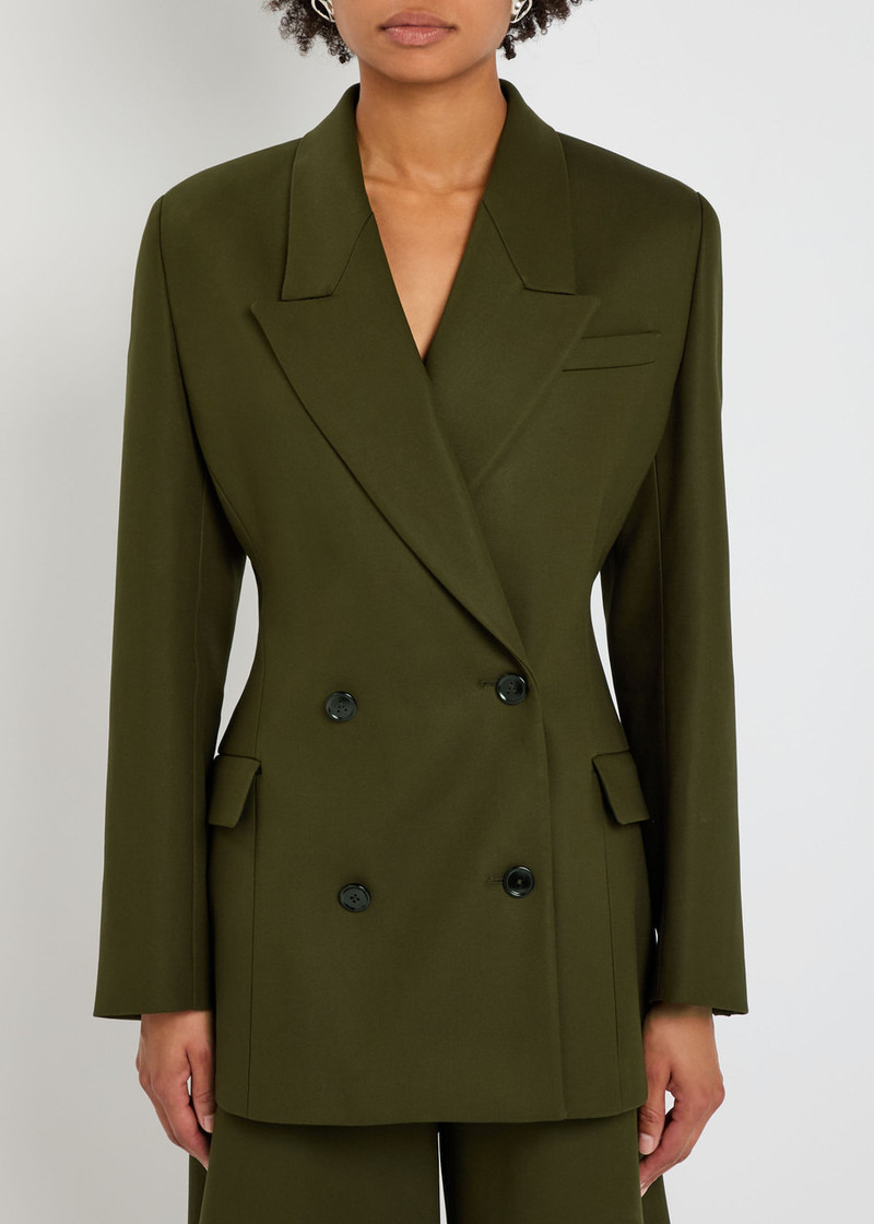 Alaïa Alaïa Double-breasted Cotton Blazer outlook