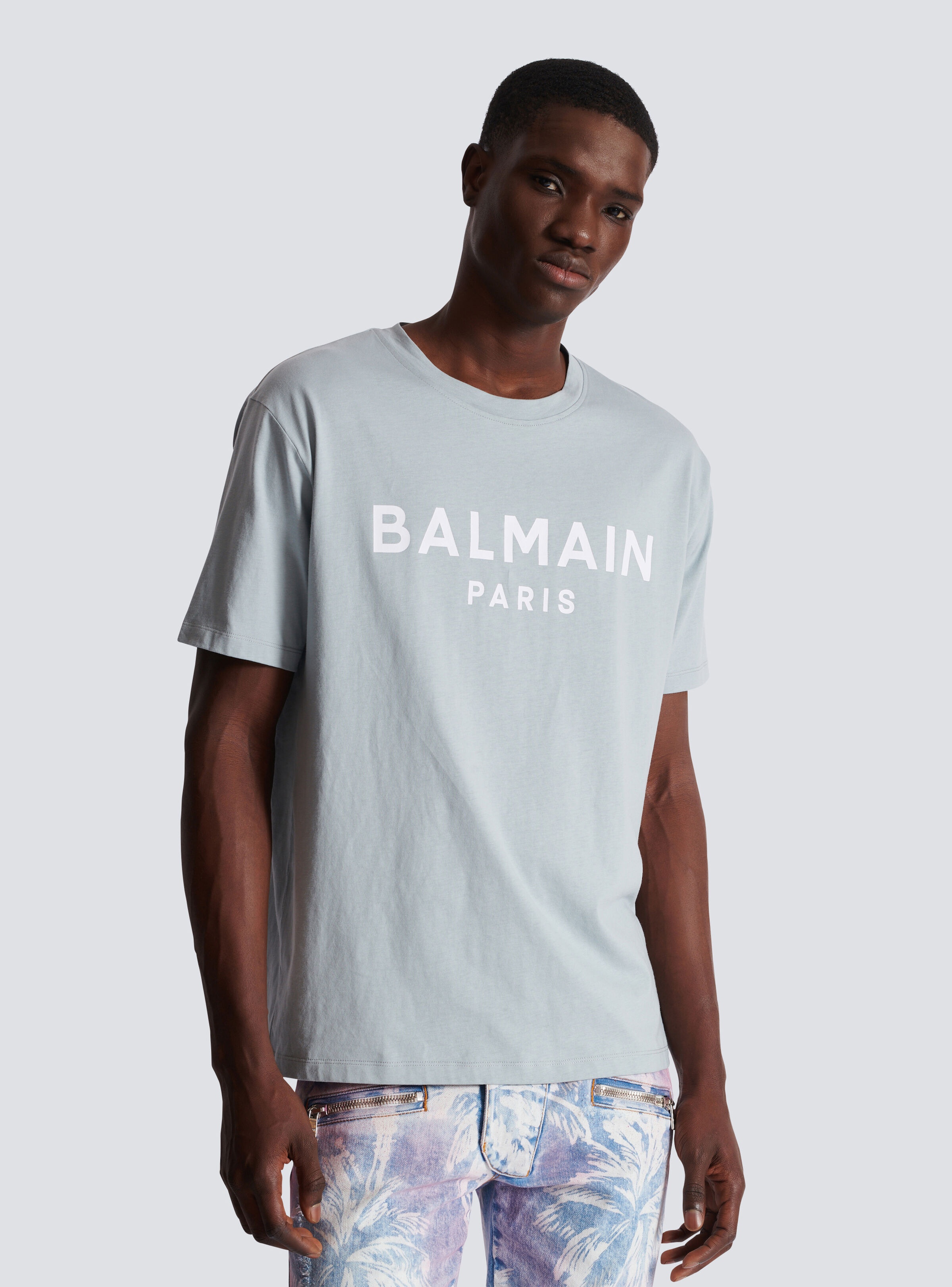 Printed Balmain Paris short-sleeved T-shirt - 6
