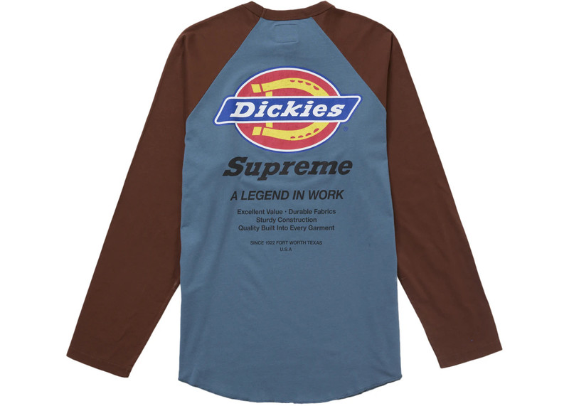 Supreme Supreme Dickies Raglan L/S Top Brown outlook