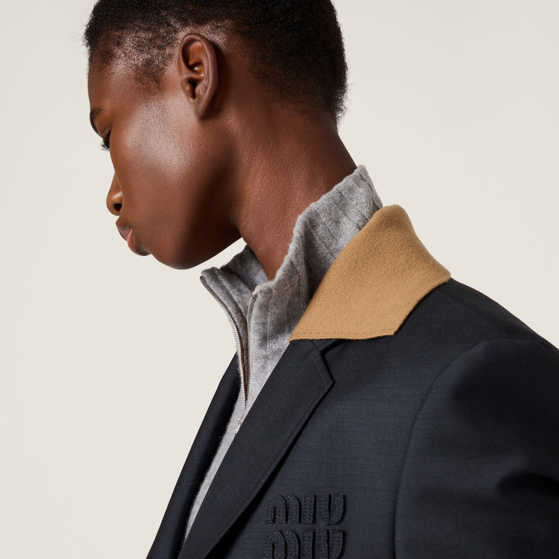 Cropped wool and cashmere cardigan 5