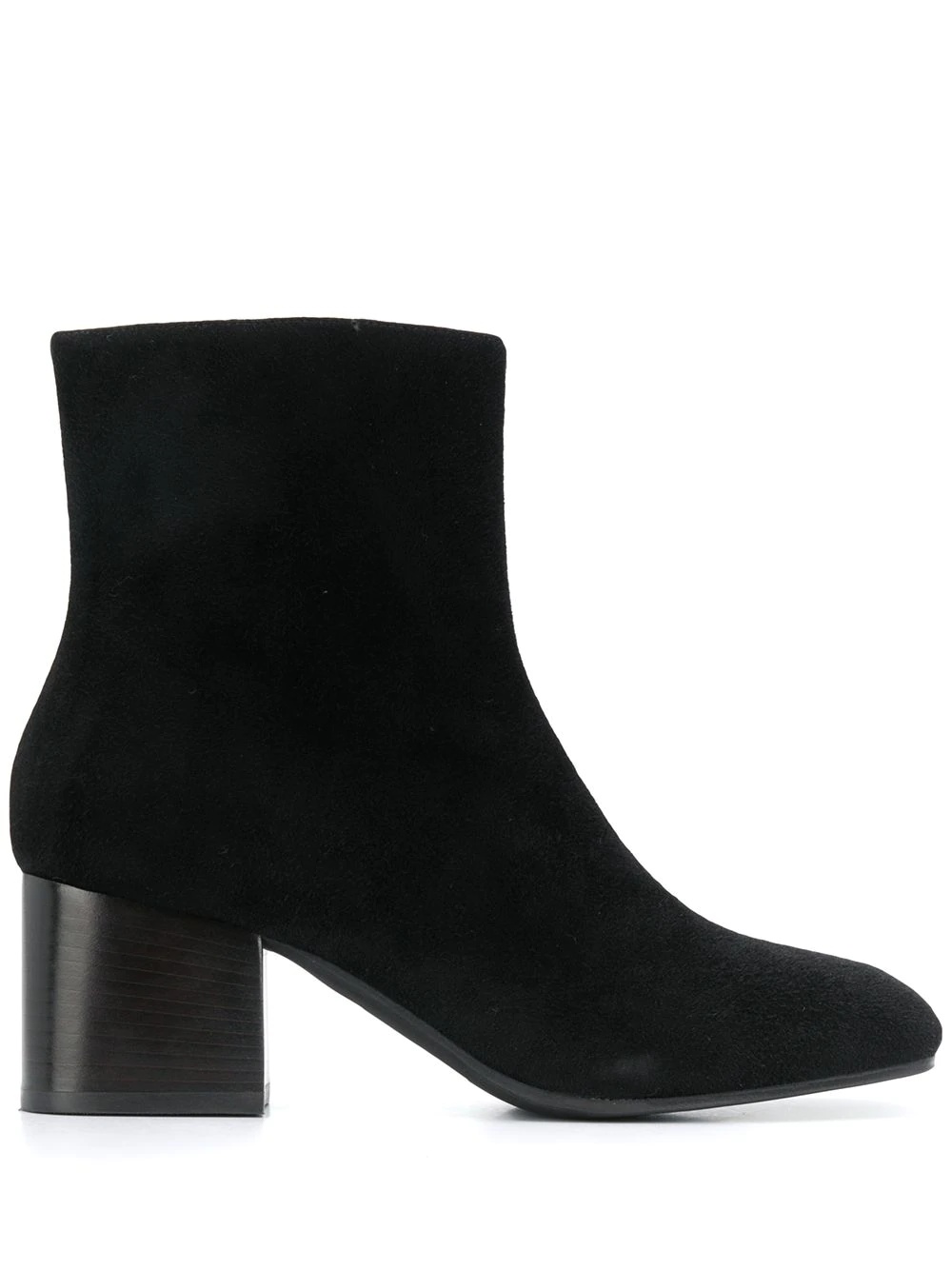 square-toe ankle boots - 1