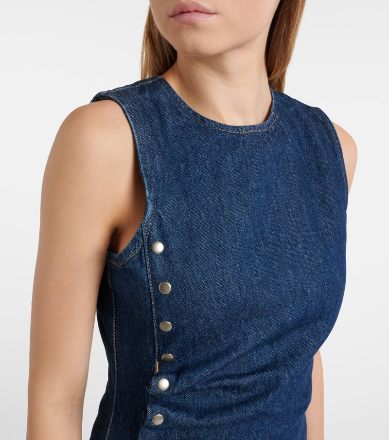 Draped denim top 4