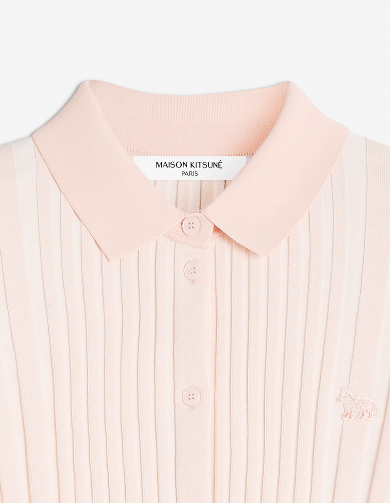 BABY FOX PATCH PLEATED RIBBED CARDIGAN 7