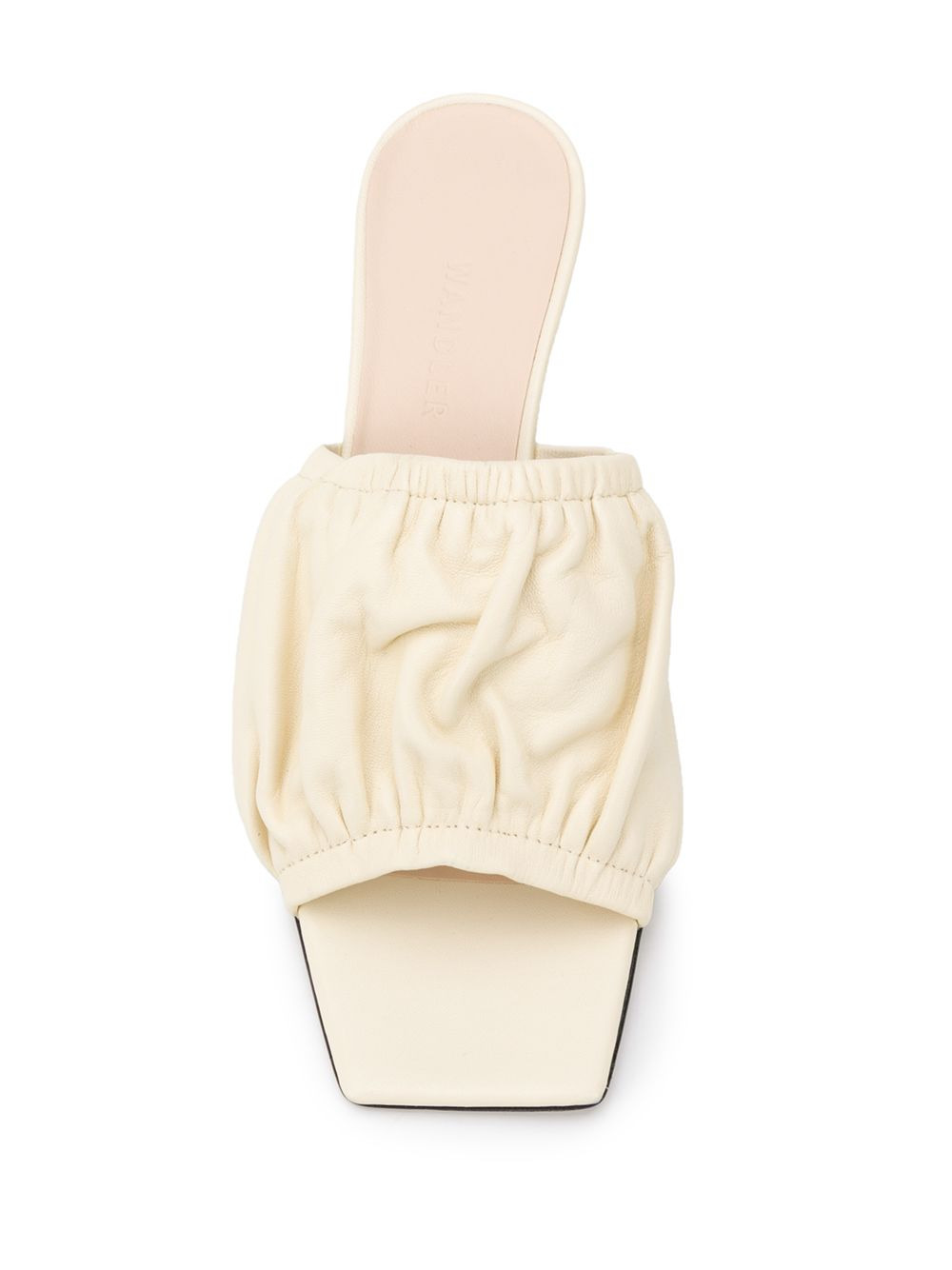 gathered leather sandals - 4
