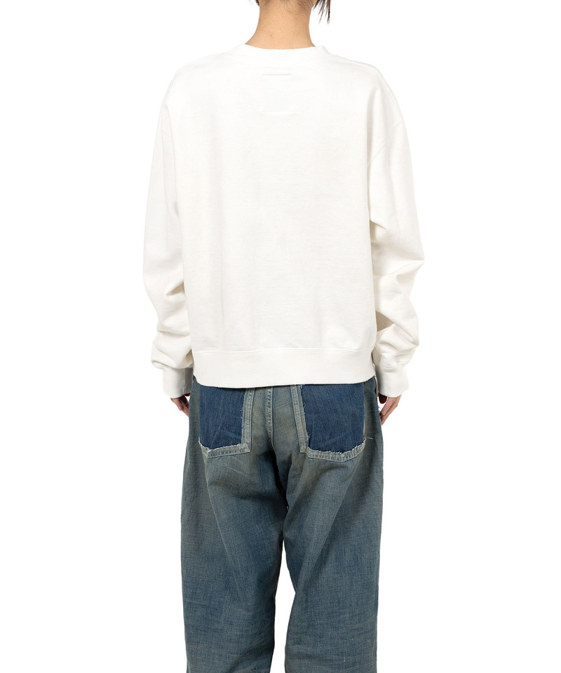 Cat Printed Embellished Distressed Sweatshirt 5