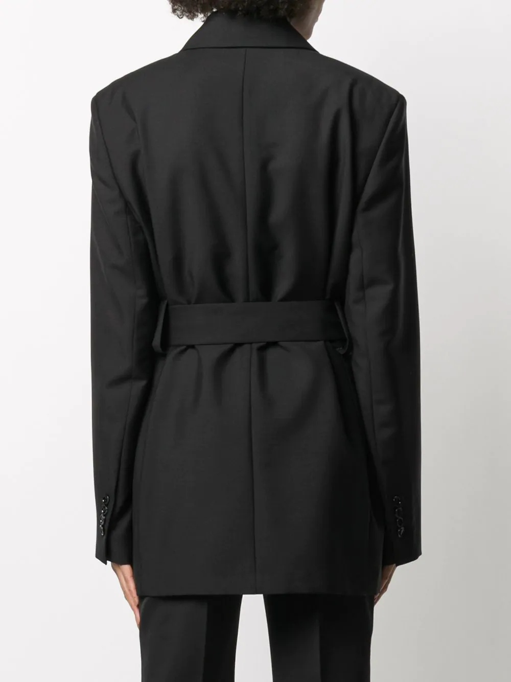 half-lined belted jacket - 4