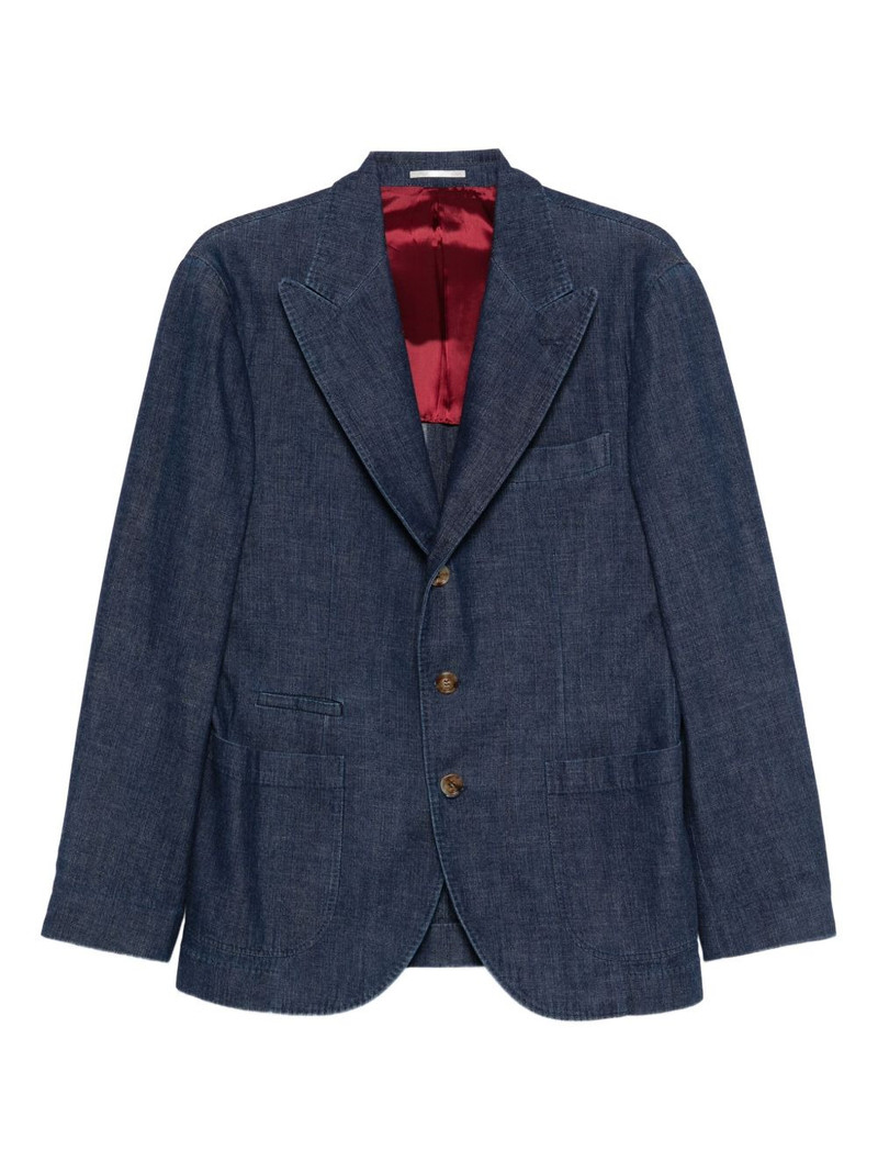 three-button patch-pocket blazer 1