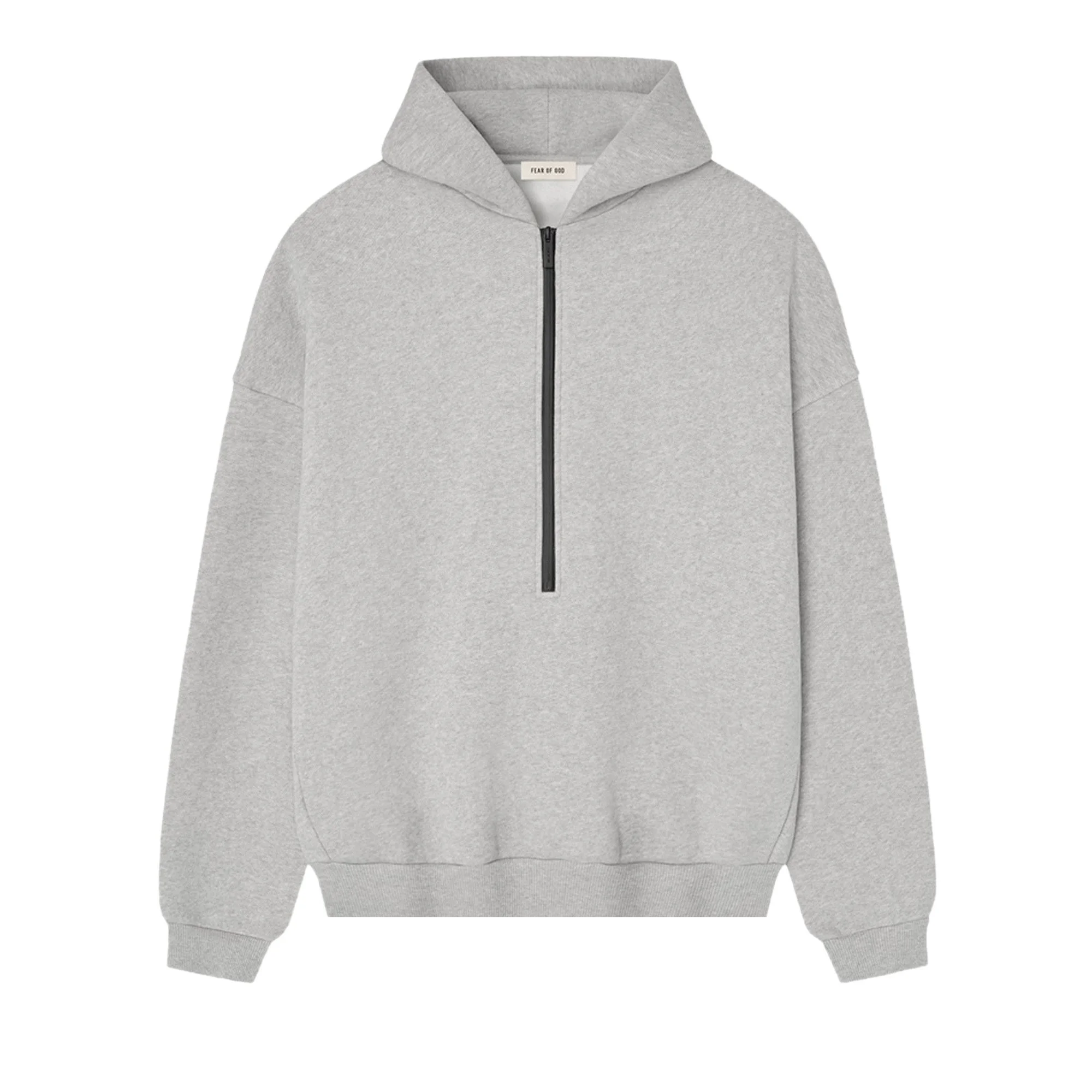Fear of God Athletic Halfzip Hoodie 'Melange Grey' - 1