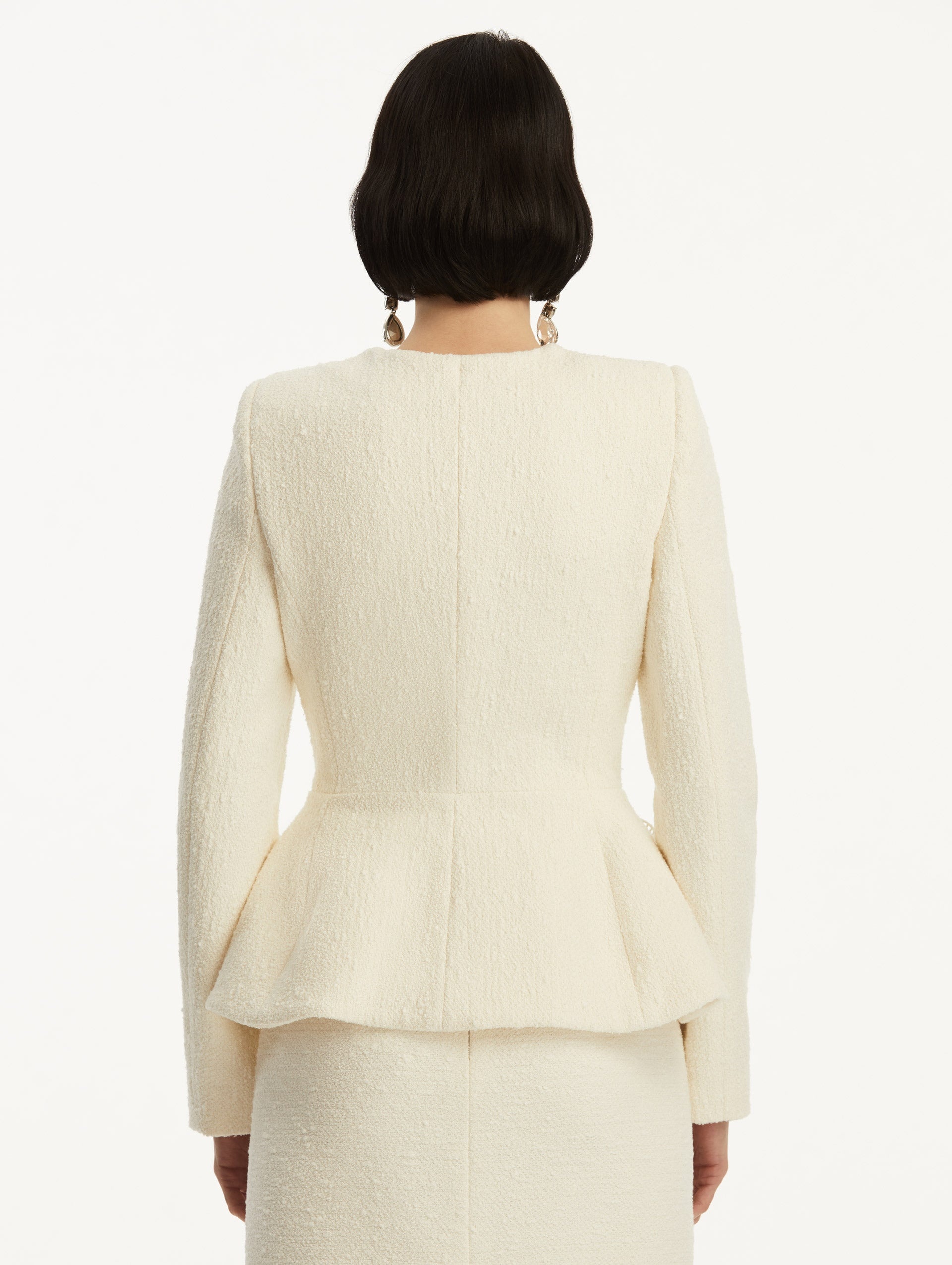 ORCHID EMBROIDERED TWEED JACKET - 4