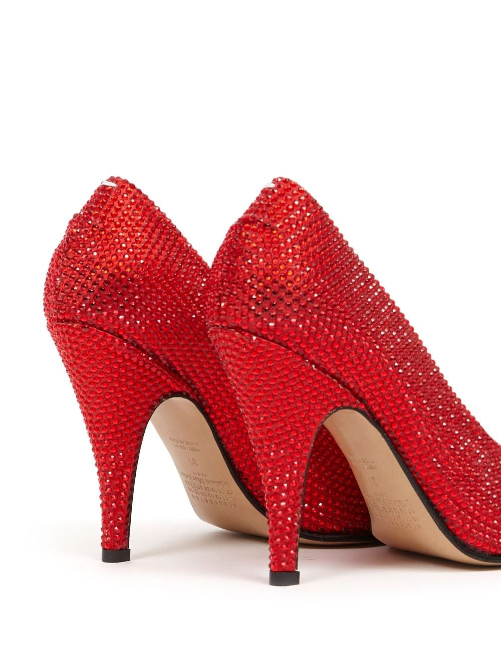 Tabi 110mm rhinestone court shoes - 4