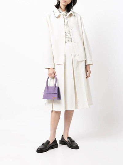 Sara Lanzi contrast trim collar jacket outlook