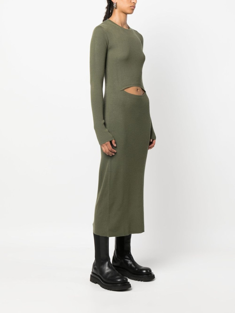 cut-out wool-blend dress 3