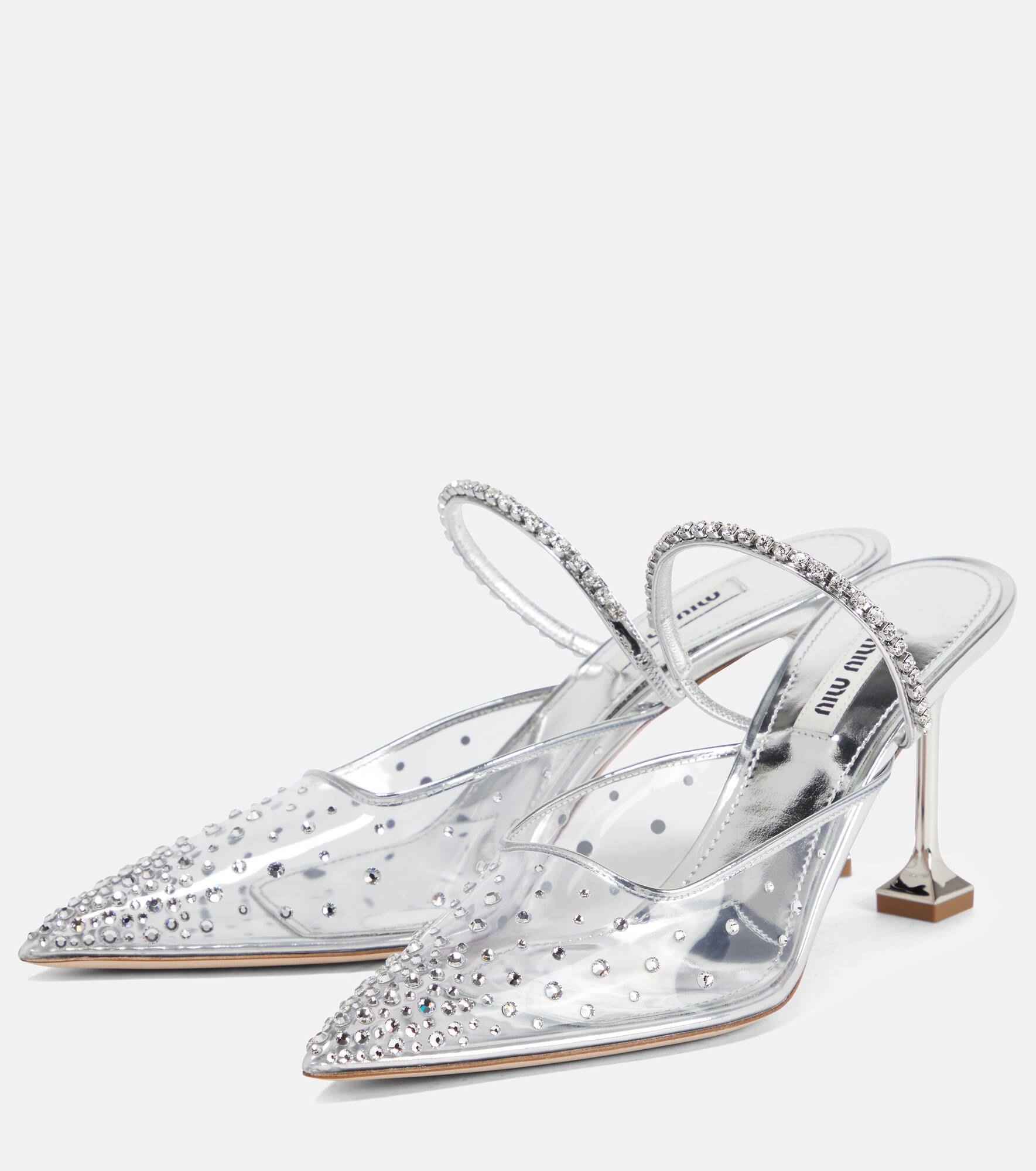 Crystal-embellished mules - 5
