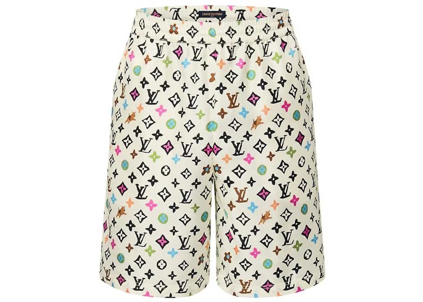 Louis Vuitton by Tyler, the Creator Monogram Printed Silk Shorts Multicolor - 1