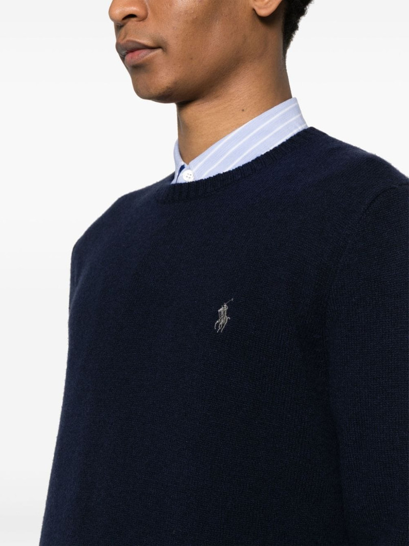 embroidered-logo jumper 5