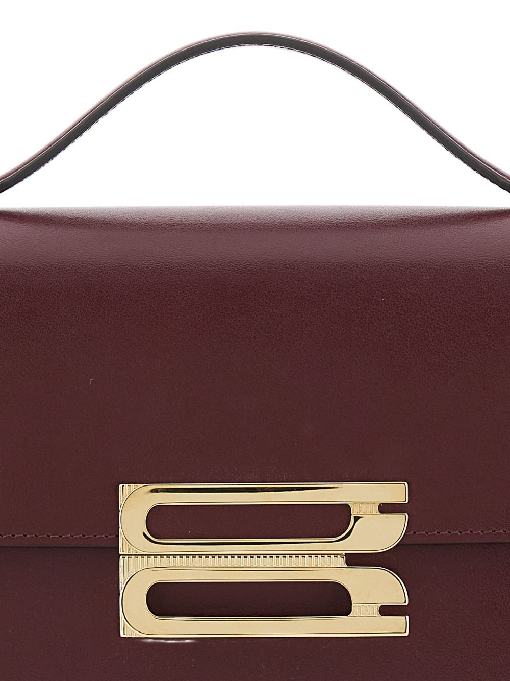 logo-plaque leather bag - 4