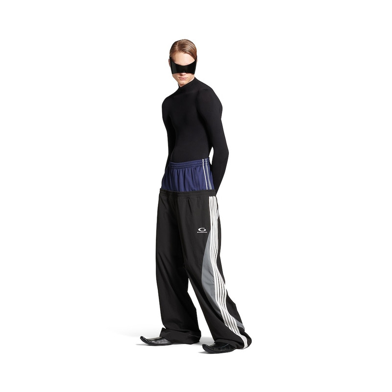 BALENCIAGA Men's Cut-up Tracksuit Pants in Black outlook
