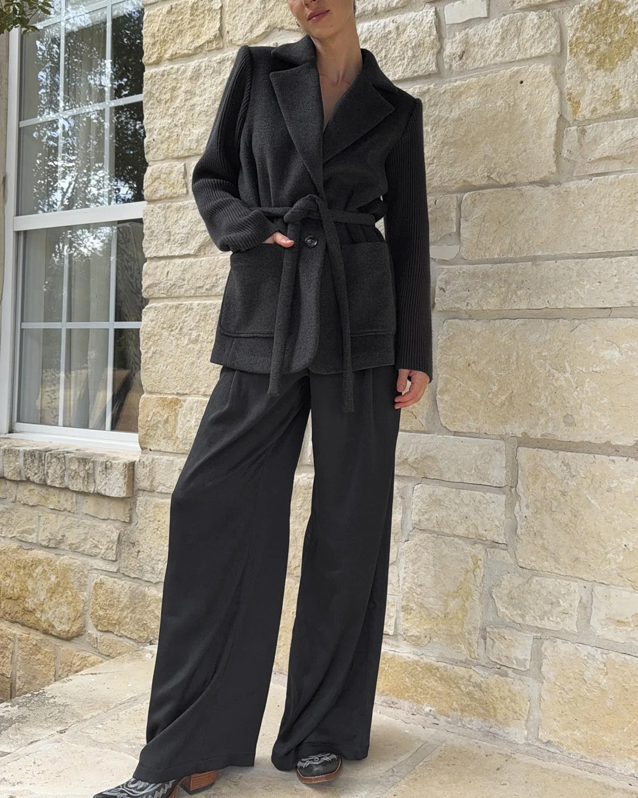 Hudson Belted Blazer - 1