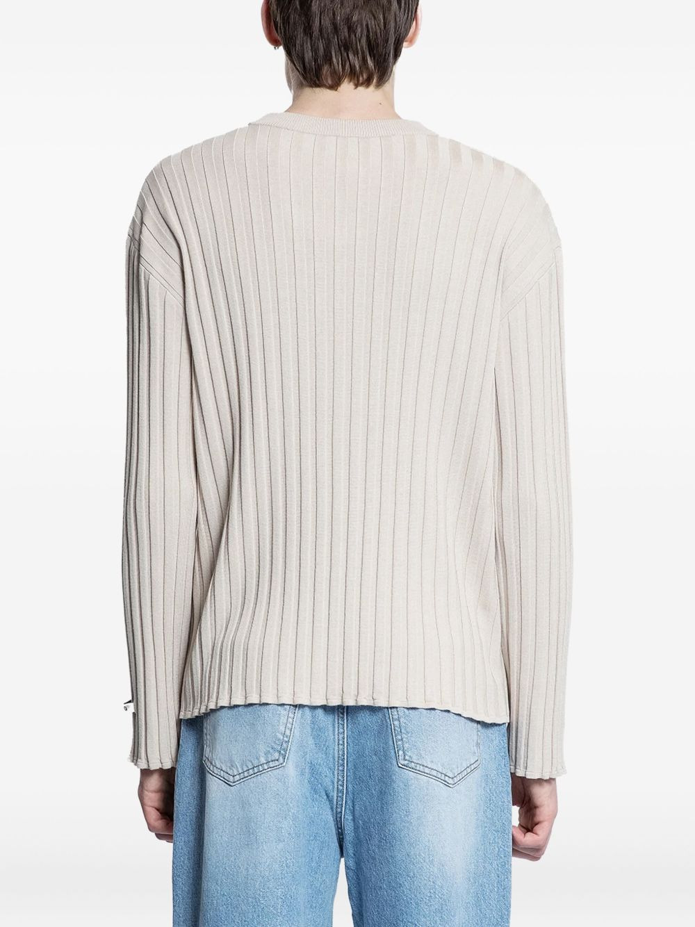 ribbed knit sweater - 4