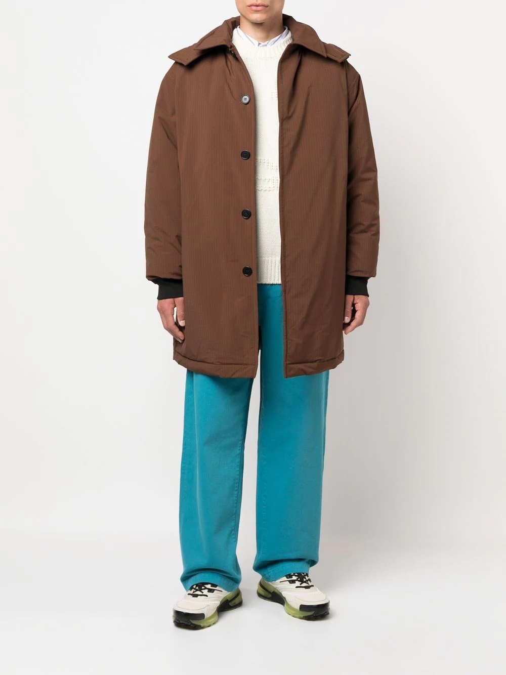 button-up mid-length parka - 2