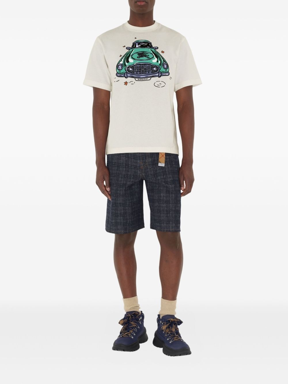 car-print cotton t-shirt - 2