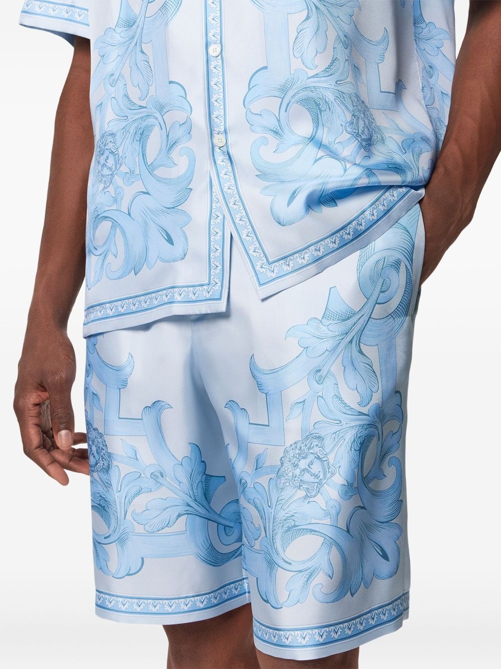 Barocco-print shorts - 5
