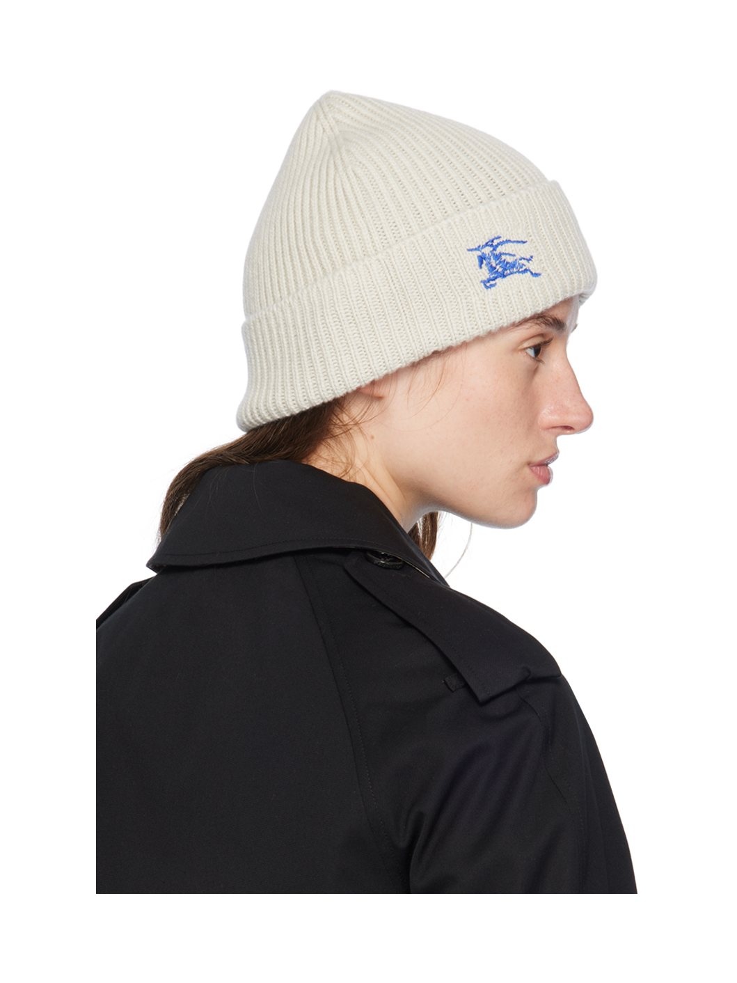 Off-White Equestrian Knight Cashmere Beanie - 3