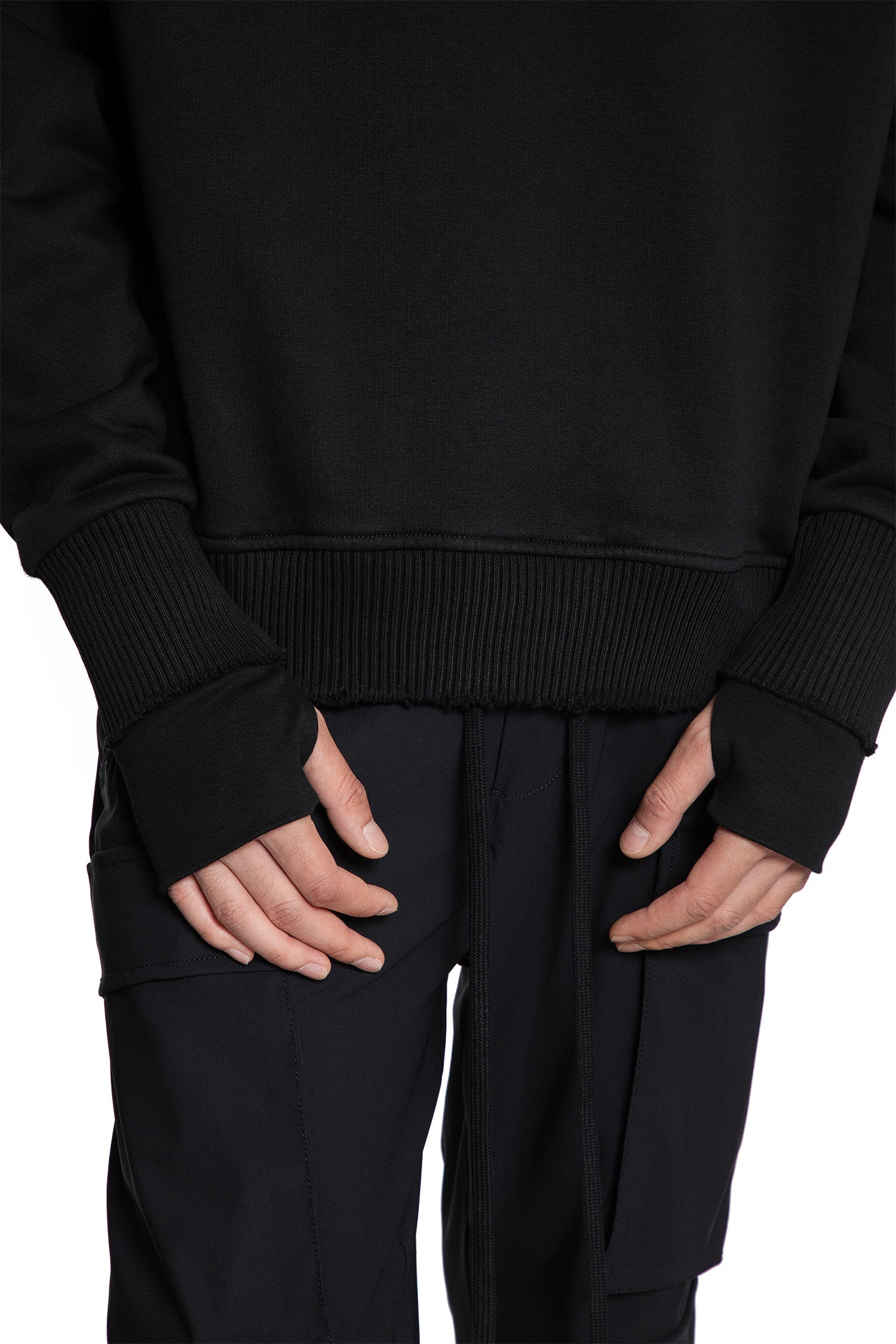 Cotton-Jersey-Wrap-Hoodie - 4