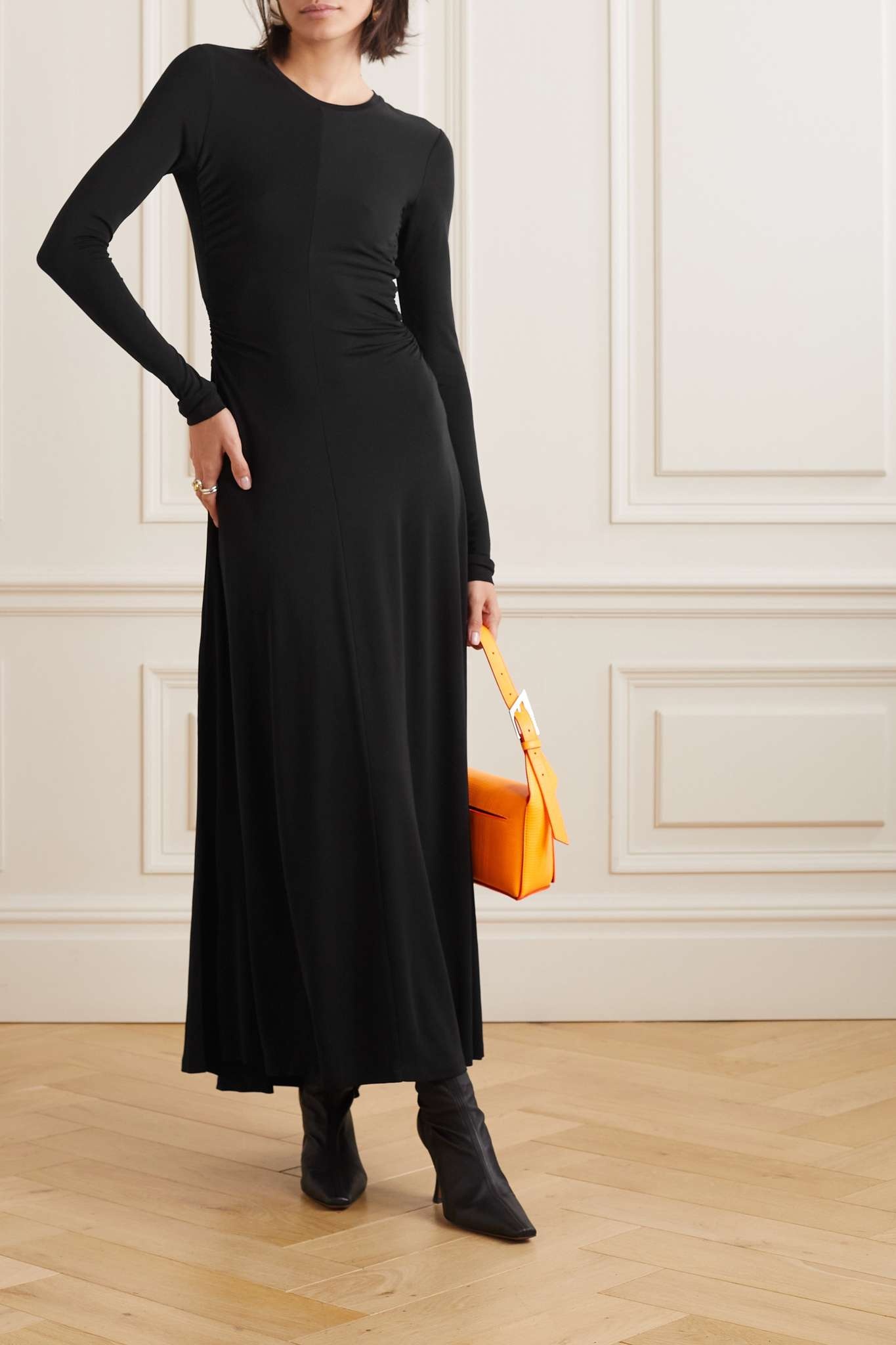 Open-back jersey maxi dress - 2