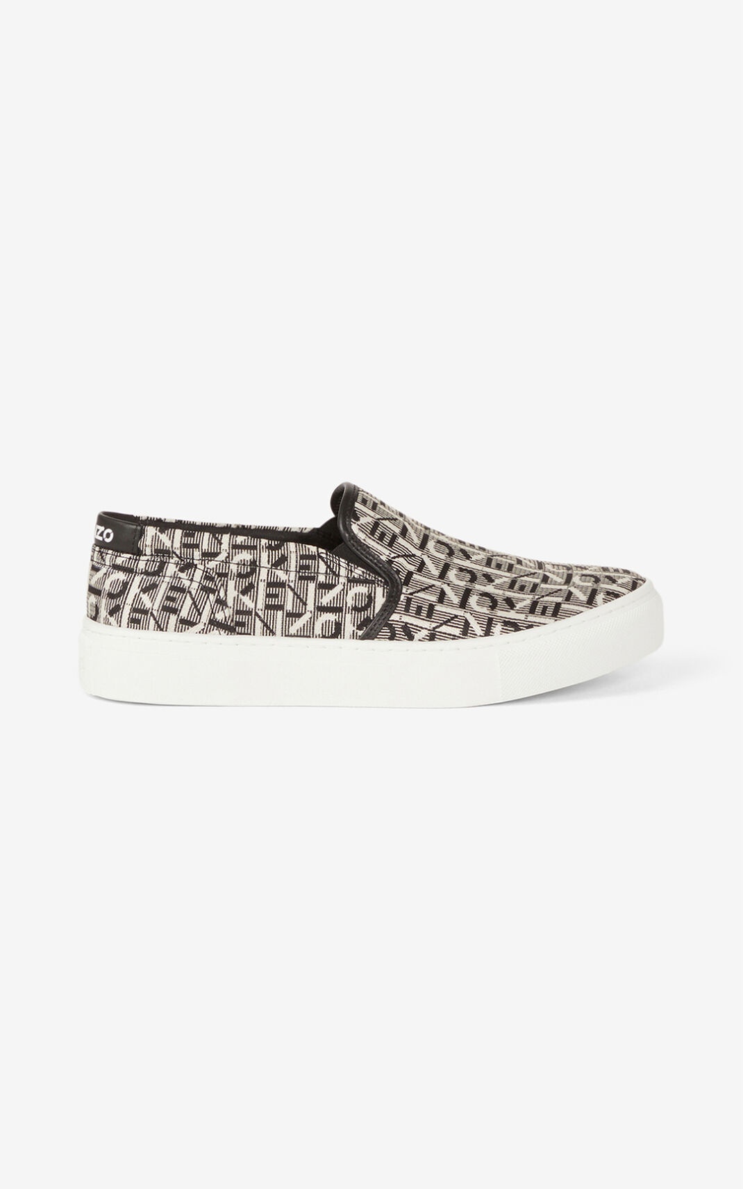 K-State monogrammed slip-on trainers - 1