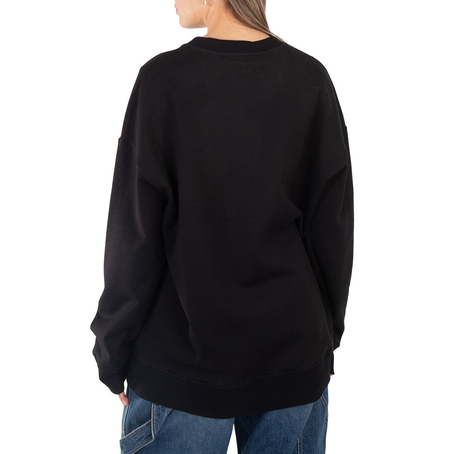 Stella McCartney Black Rhinestone Logo Sweatshirt - 3