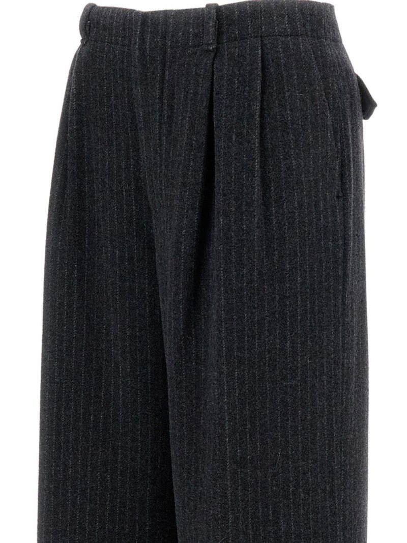 pinstripe pleated trousers 3