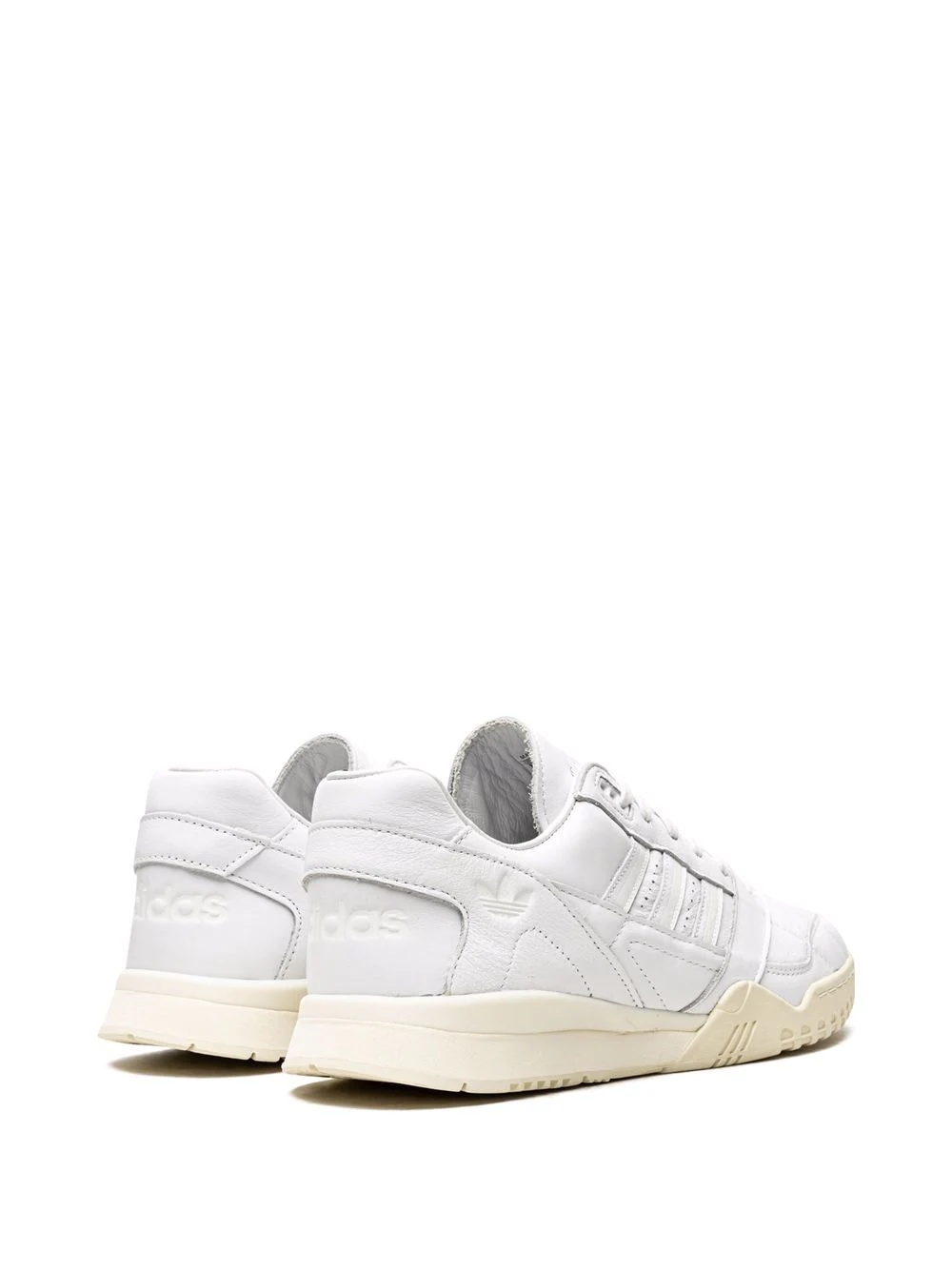 white AR leather low top sneakers - 6