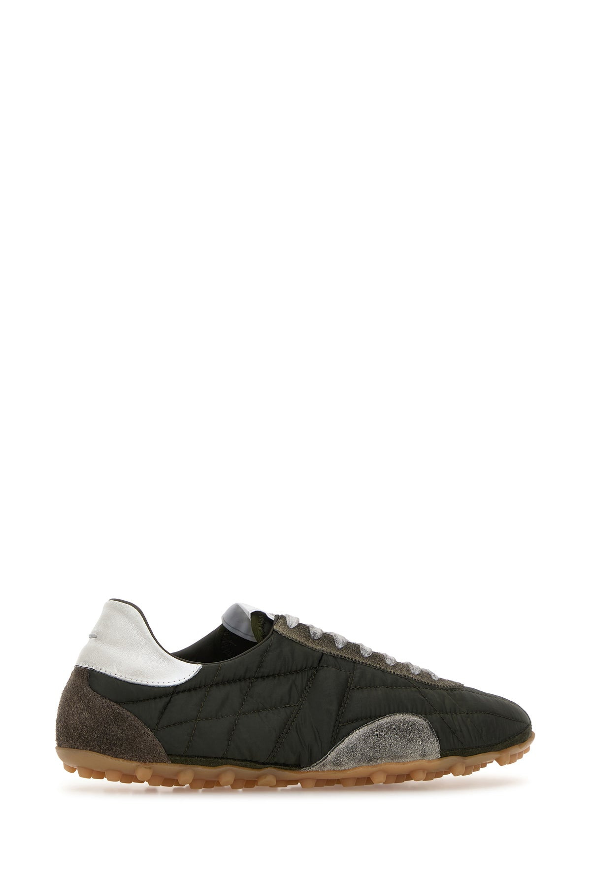Multicolor fabric and suede sneakers - 3