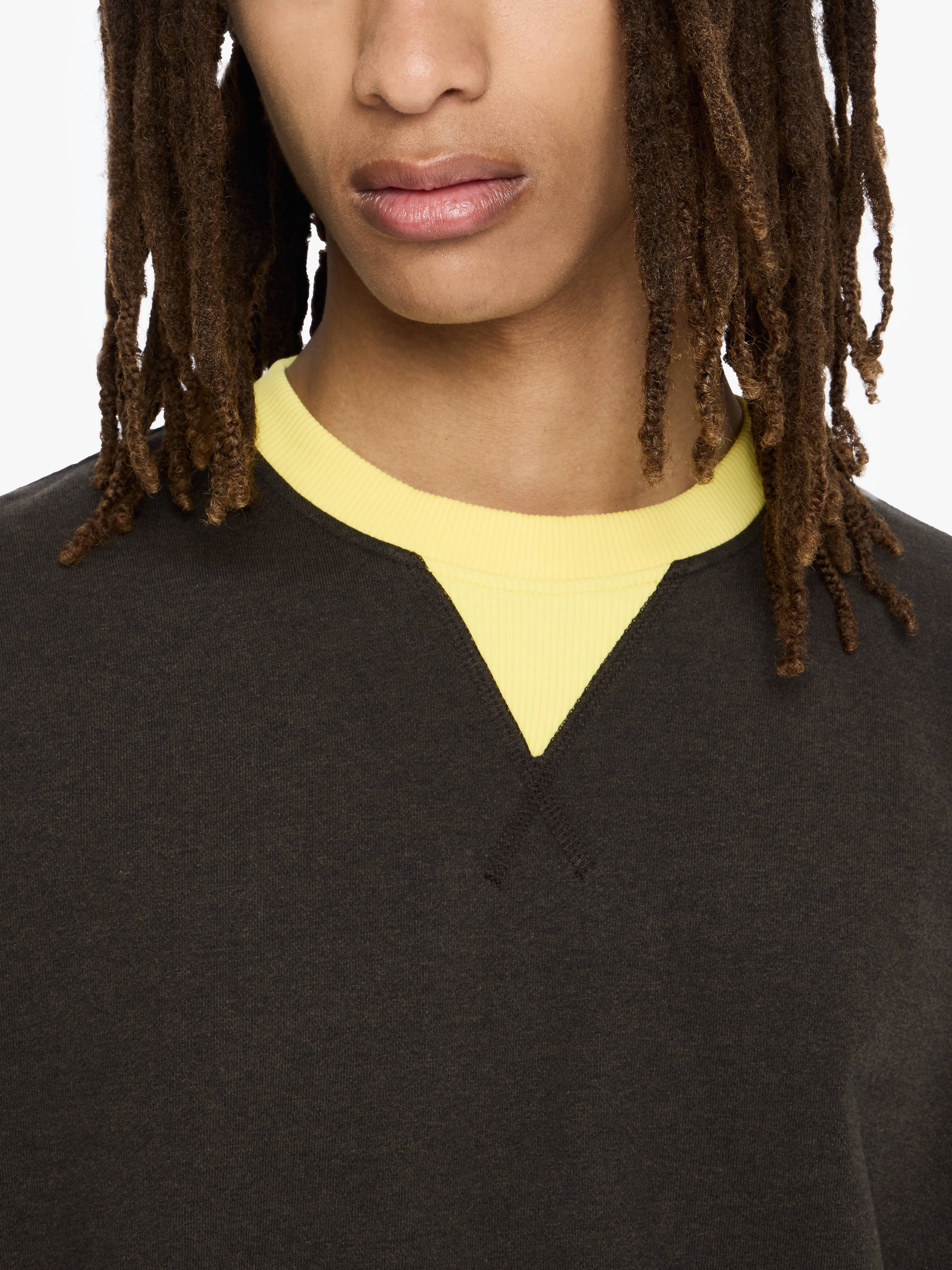CONTRAST TRIM SWEATSHIRT - 5