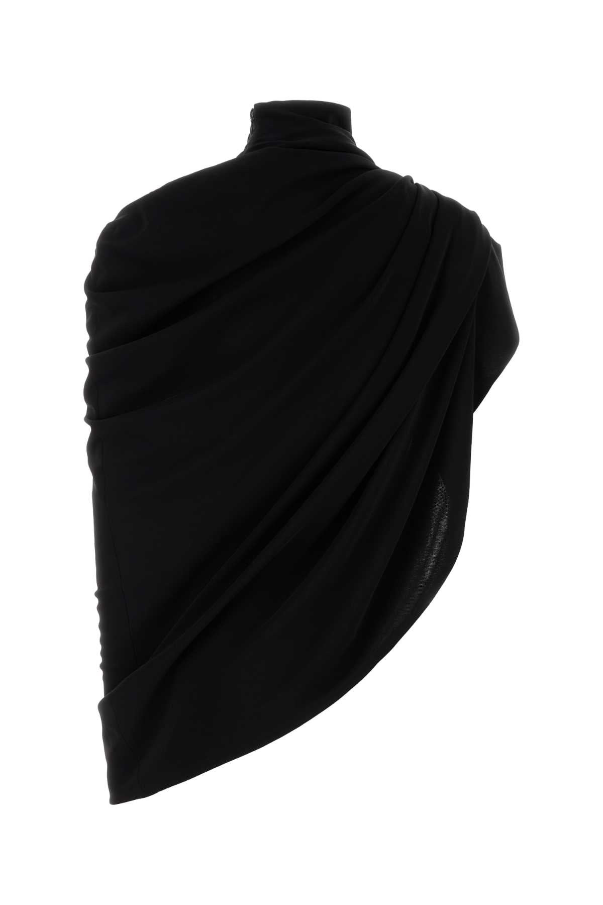 Jean Paul Gaultier Women Black Stretch Crepe Top - 2