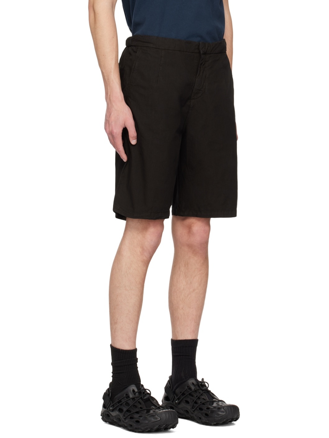 Black Aaren Typewriter Shorts - 2