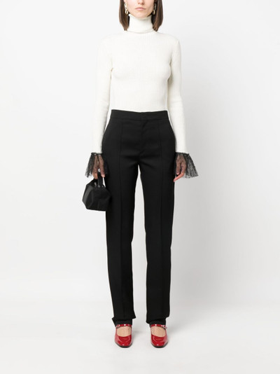 REDValentino lace-cuffs roll-neck jumper outlook