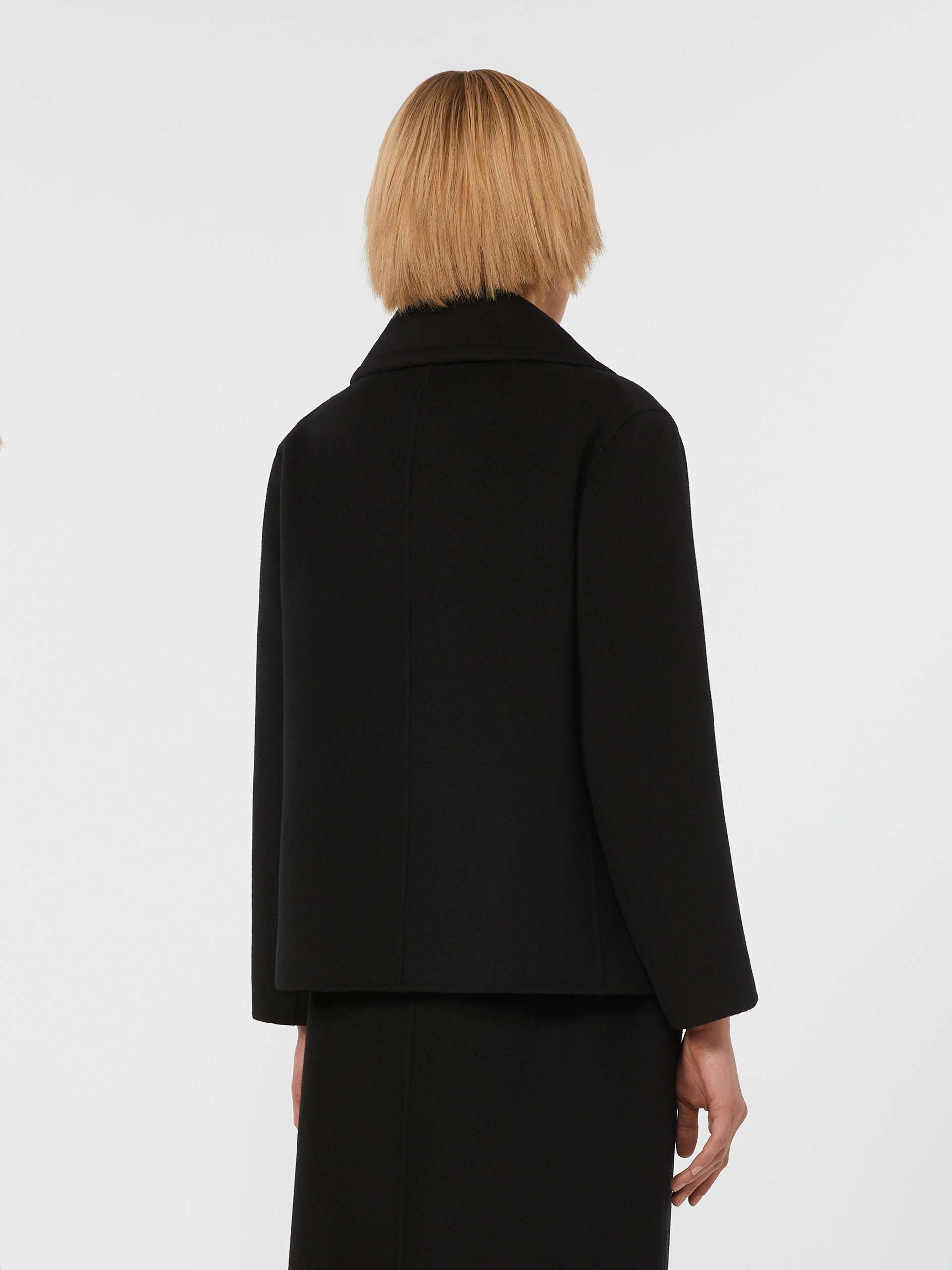 ELISE Wool drap pea coat - 4