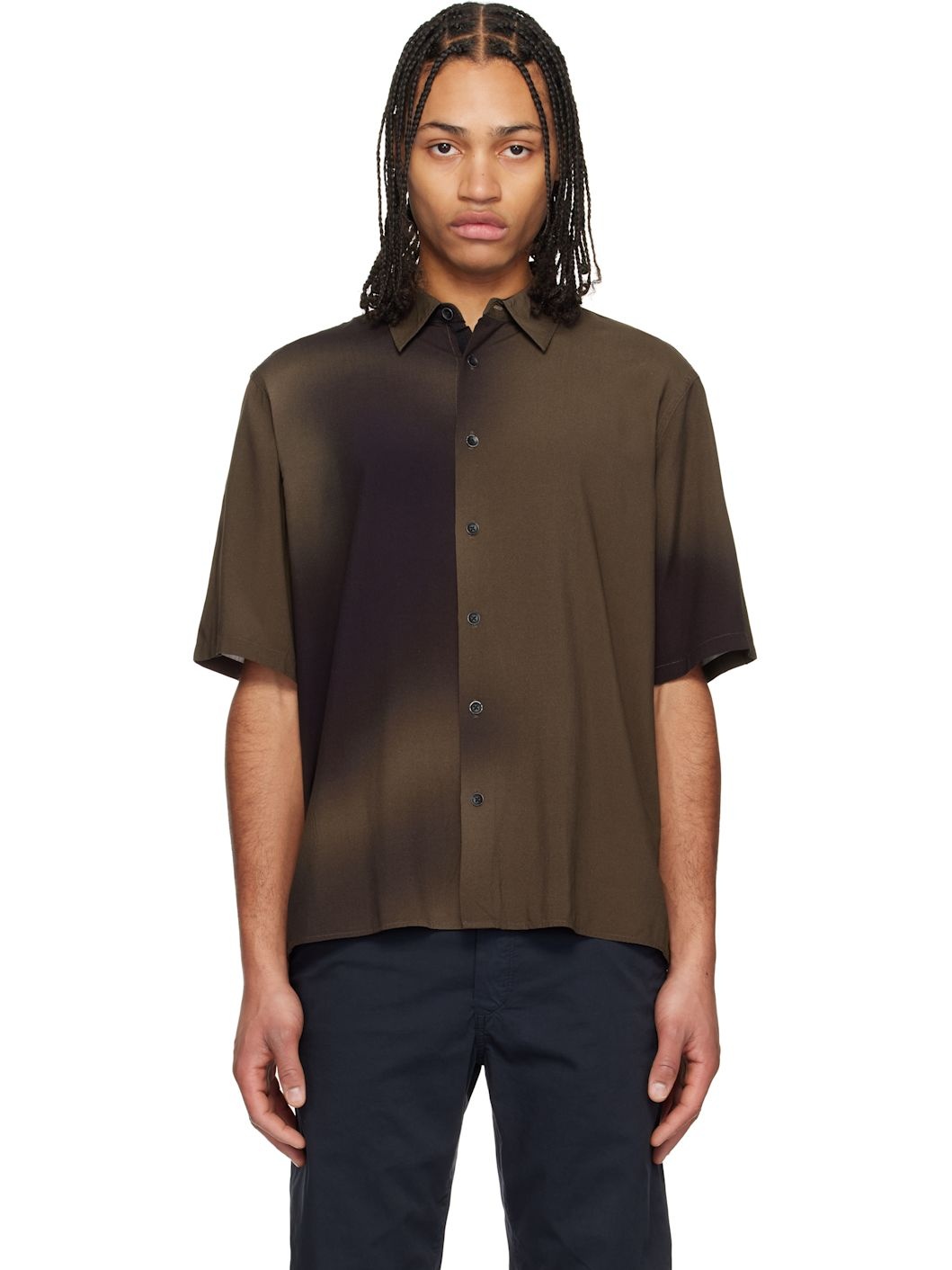 Brown Dalton Printed Shirt - 1