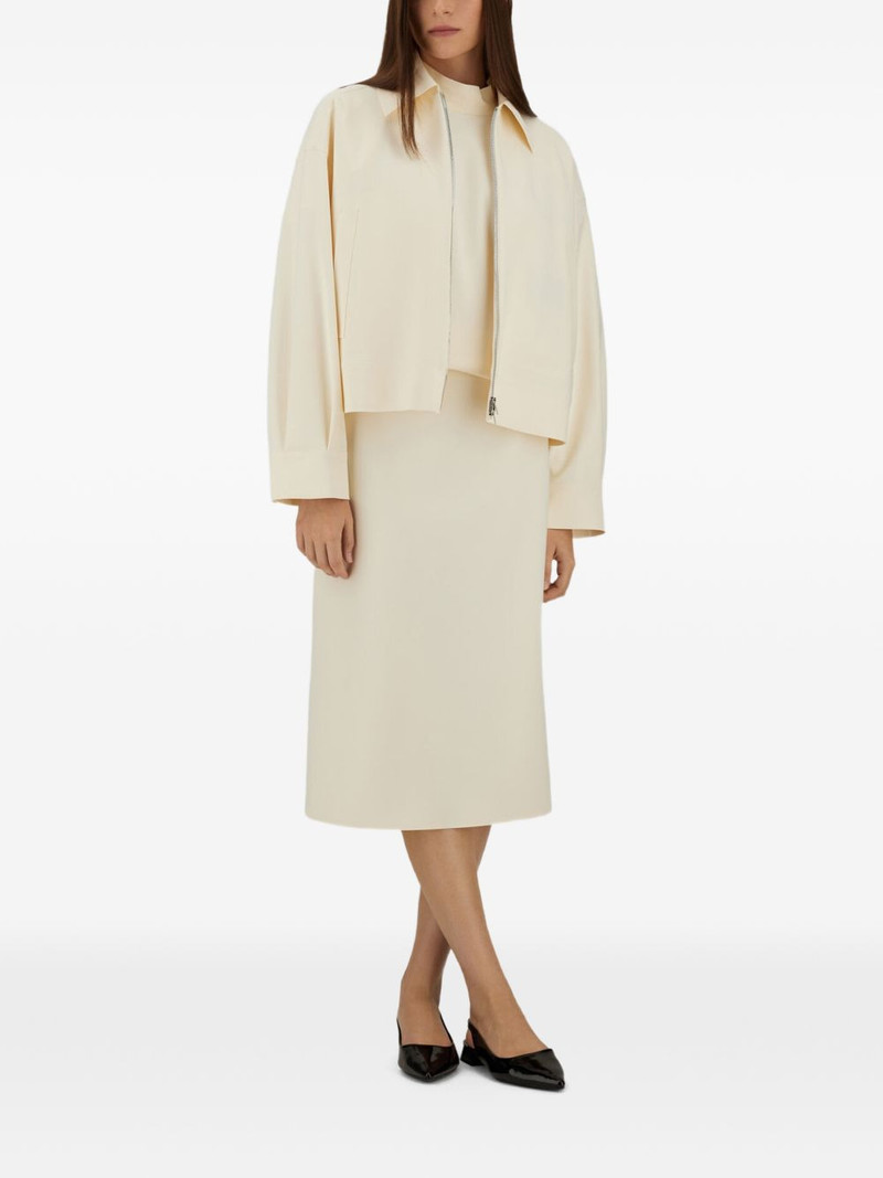 Herno zip-up boxy cropped jacket outlook