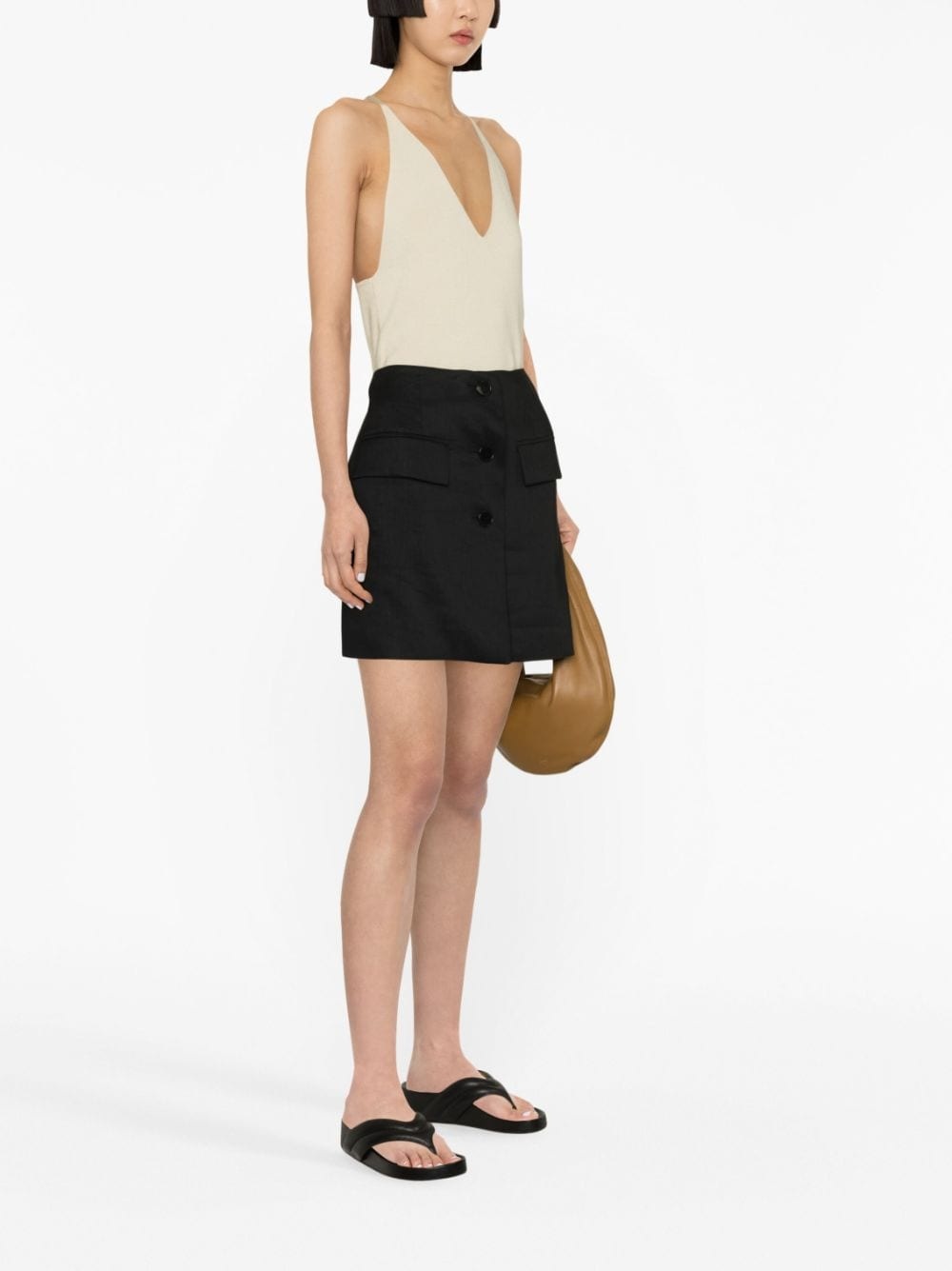 knitted wool-blend tank top - 3