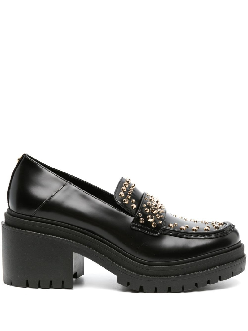 Rocco Astor stud-embellished leather loafers 1