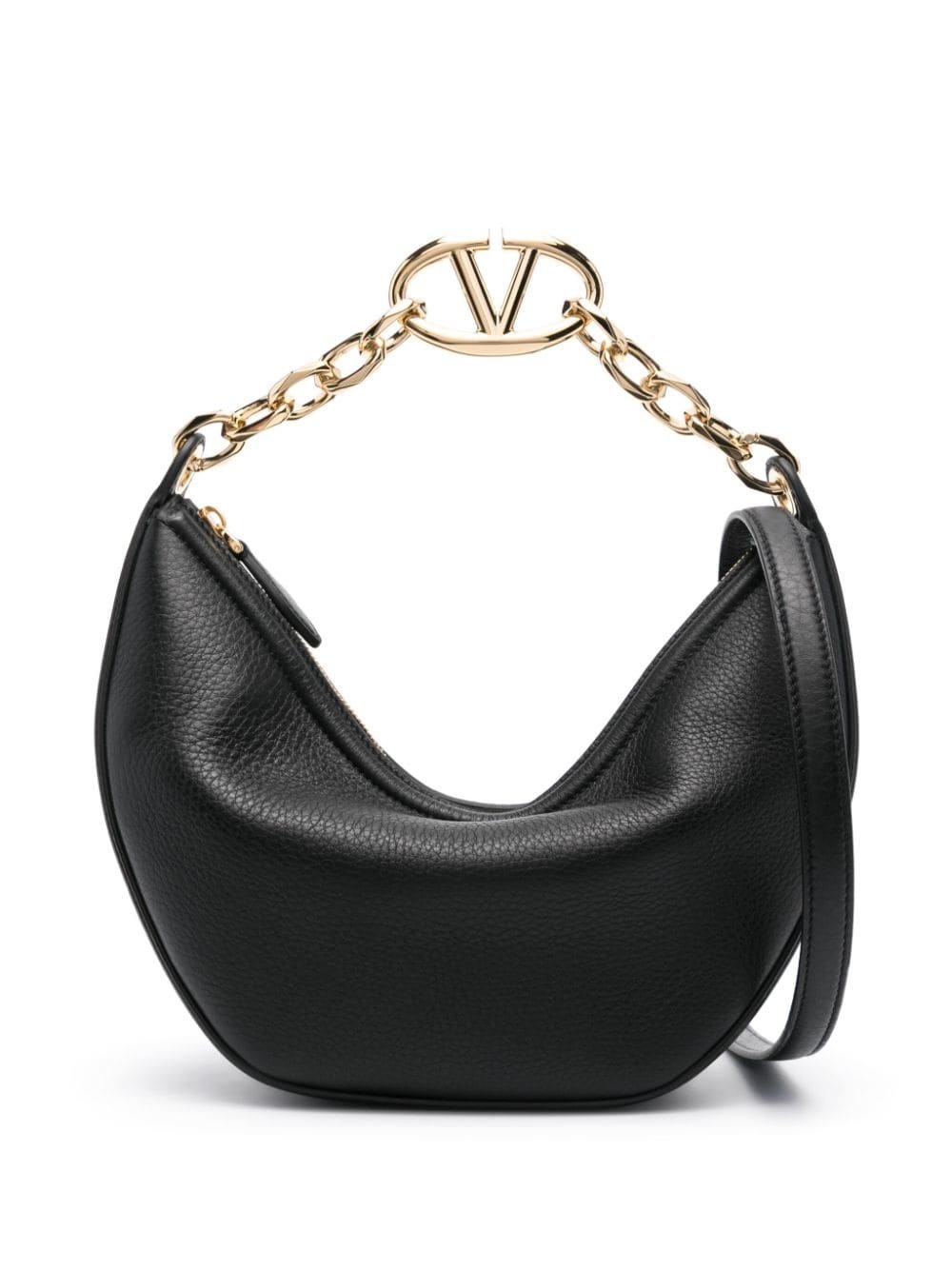 small VLogo leather bag - 1