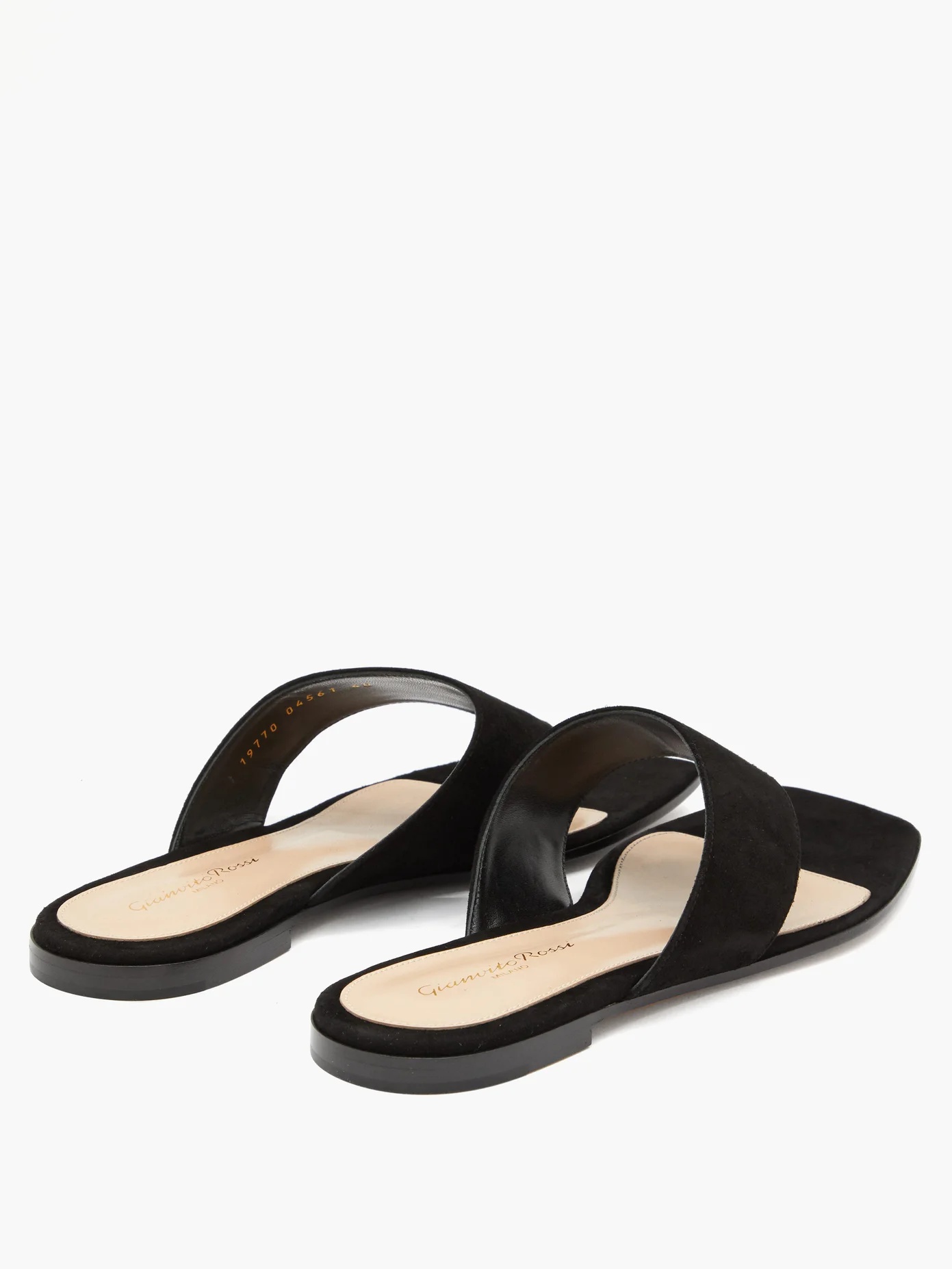 Thong suede sandals - 4