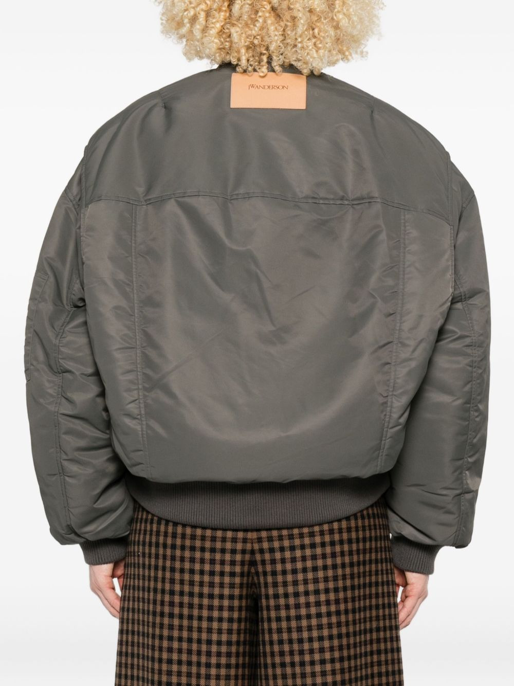 zip-front pocket bomber jacket - 4